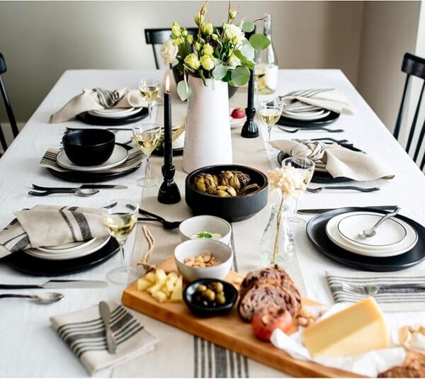 Farmhouse Linen Table Runner – 14 x 72 Inches