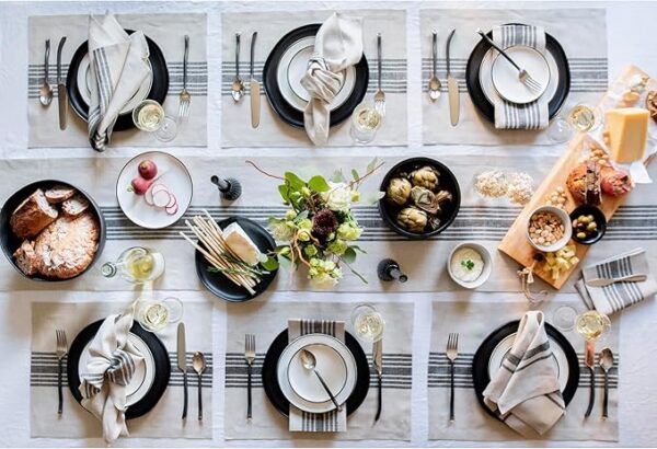 Farmhouse Linen Table Runner – 14 x 72 Inches - Image 2